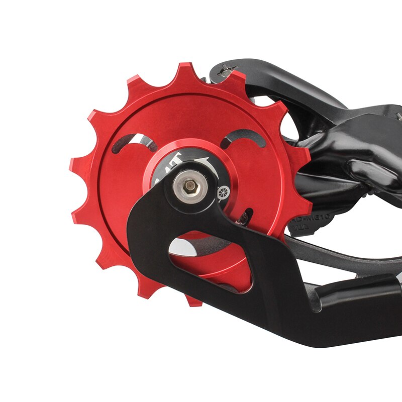 MUQZI Bike 12T 14T Rear Derailleur Jockey Wheel Ceramic Bearing Guide Wheel MTB Road Bicycle Aluminum Alloy Pulley Idler