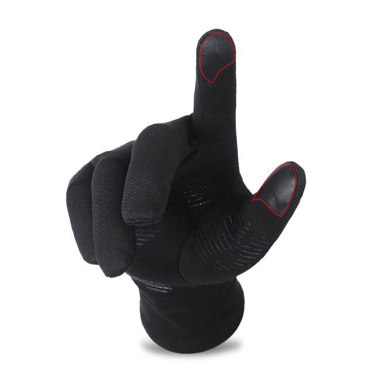 GOLOVEJOY Winter Gloves Windproof Touch Screen Unisex Full Finger Thermal Fleece Cold Weather Warm Gloves Workout Gloves