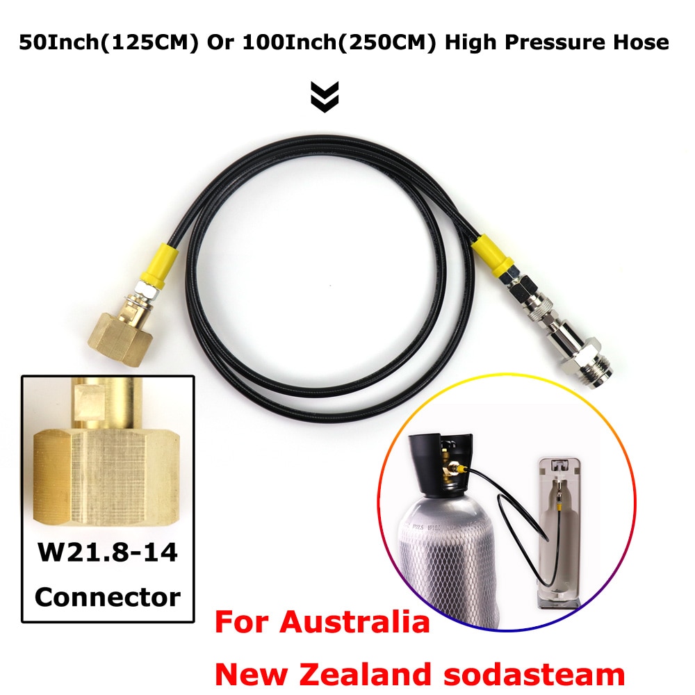 SodaStream/Soda Club to External Co2 Tank Adapter and Hose Kit Quick Disconnect Connector For Australia and Zealand