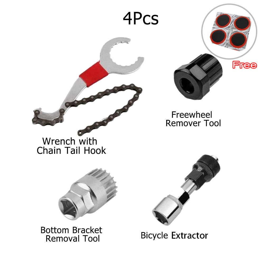 Bicycle Repair Tool Kits Chain Breaker Flywheel Remover Cutter Crank Puller Bike Wrench MTB Road Bikes Maintenance Tools Bracket