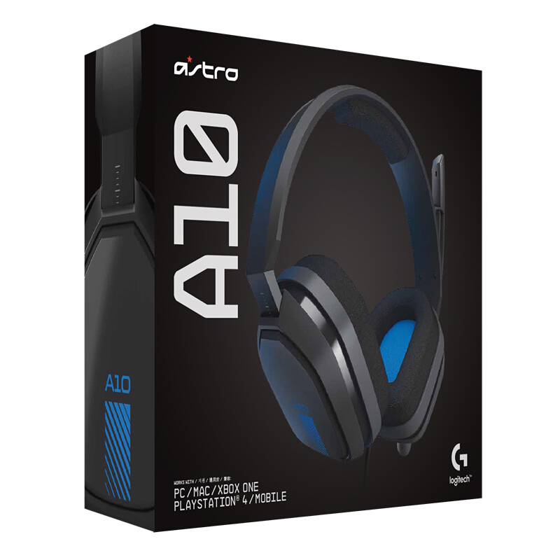 Logitech Astro A10 Bedrade Originele Koptelefoon, 7.1 Kanaals Noise Cancelling Met Mic Voor PS4, xbox One En Pc Gaming