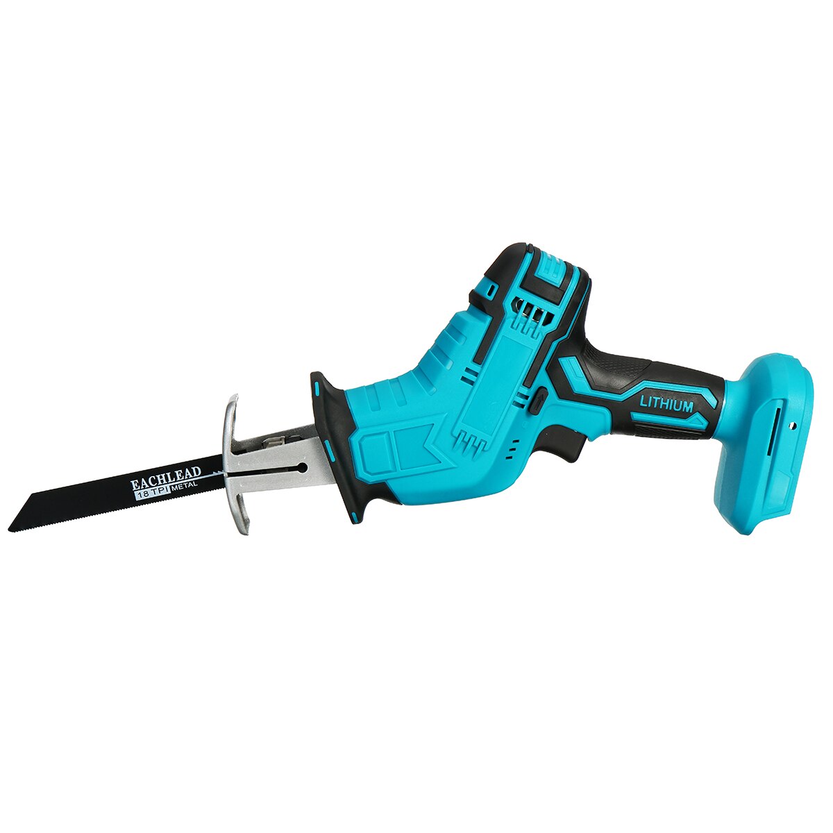 Cordless Handheld Reciprocating Saw with 4 Blades Saber Saw Metal Wood Cutting Chainsaw Tools for Makita Battery
