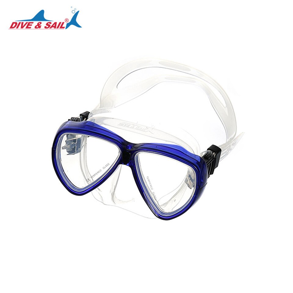 Skuba Diving Mask Snorkel Anti-Fog Goggles Set Diving Glasses with Dry Snorkel Tube Diving Equipment