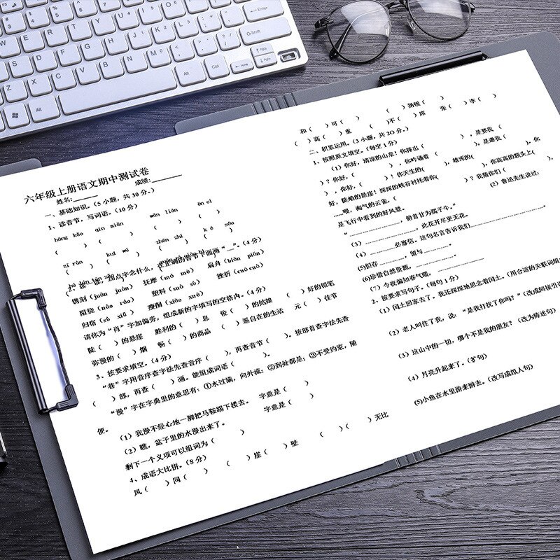 A4 folder folder folder double clip multifunctional file splint handout clipboard students use test papers to receive