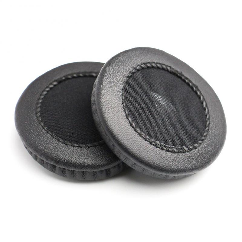 1Pair Wire Headphone Ear Pads Earphone Accessories Headphone Ear Pads Round PU Leather Ear Cushions For 50-105mm Sponge Cover