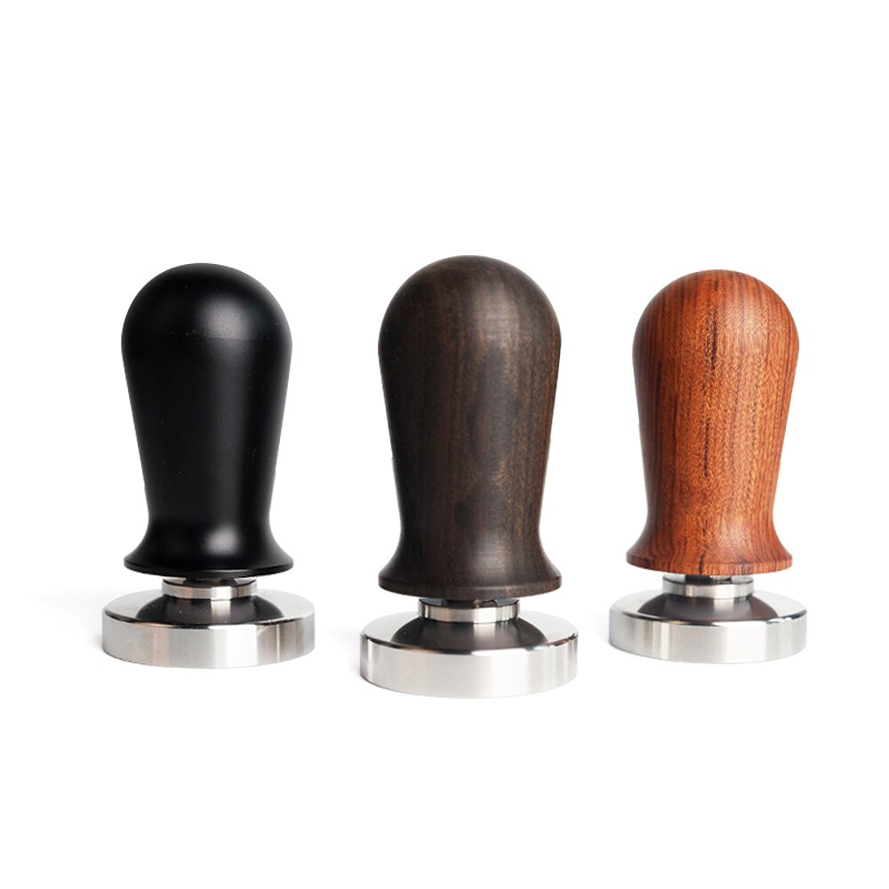 Calibrated Tamper Coffee Press Tool, 51/53/58mm Coffee Tamper with 304 Stainless Steel Base & Solid Wood Handle