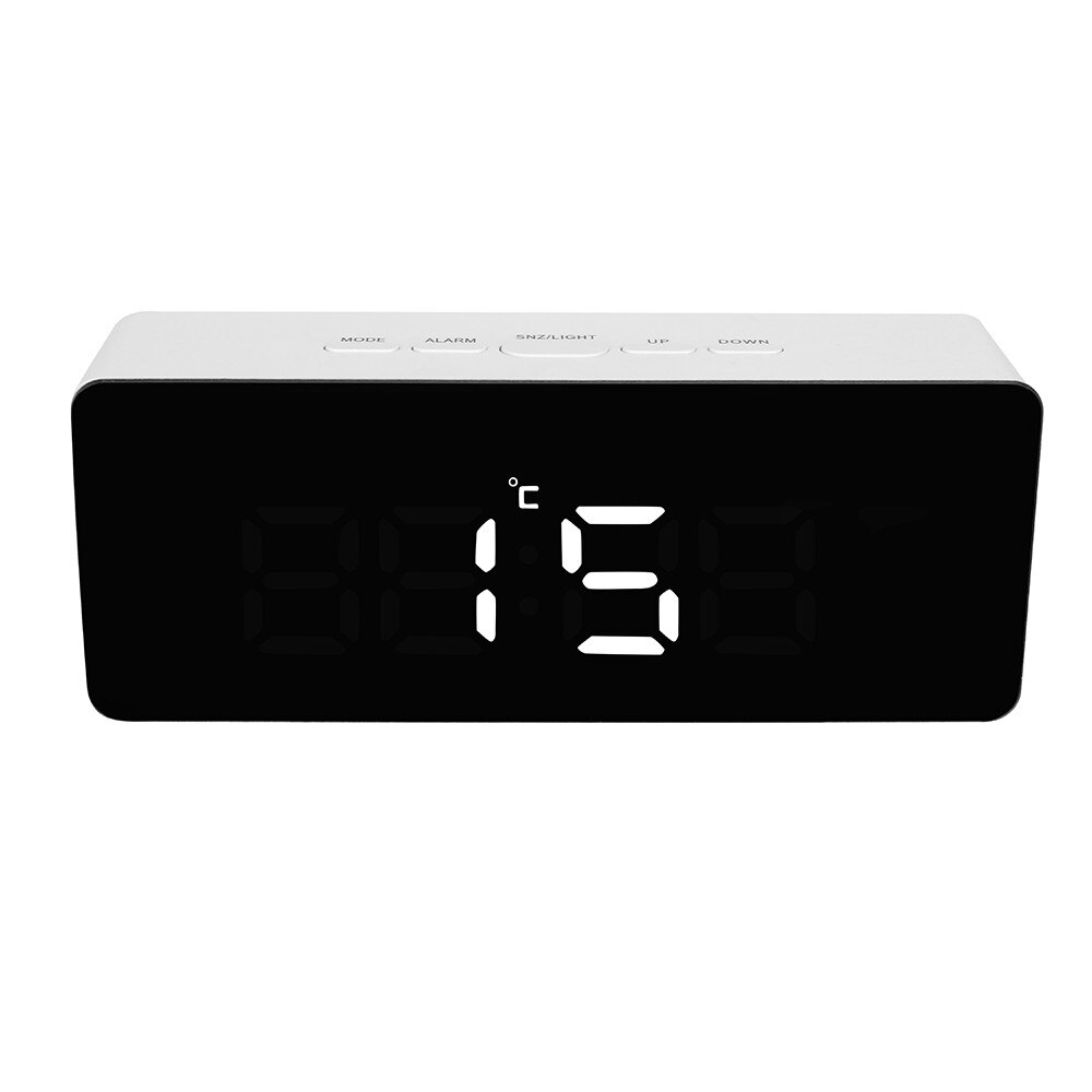 Alarm Clocks Mirror Led Alarm Clock Multifunction Digital Electronic Temperature Snooze Clock Alarm Clock In Stock!