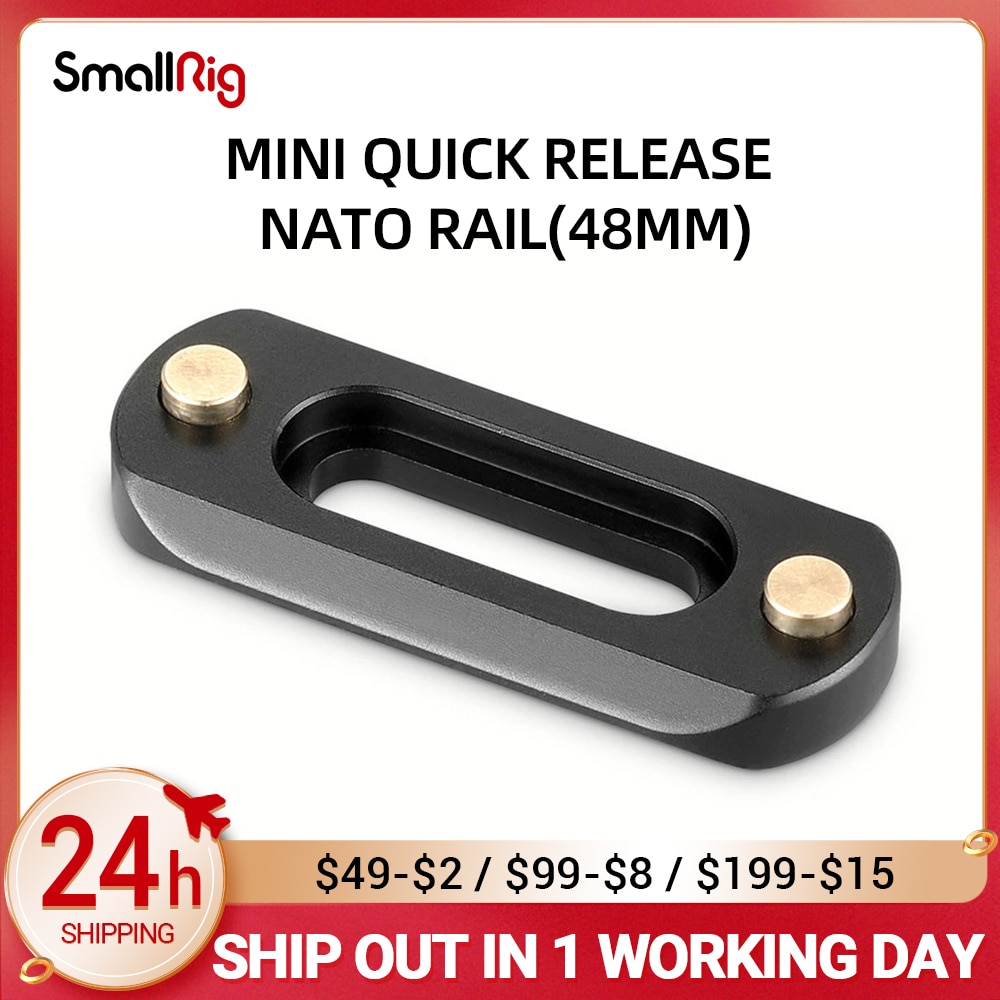 SmallRig DSLR Kamera Anlage Mini schnell Freisetzung nato Schiene (48mm) Für nato Griff EVF befestigen 2172