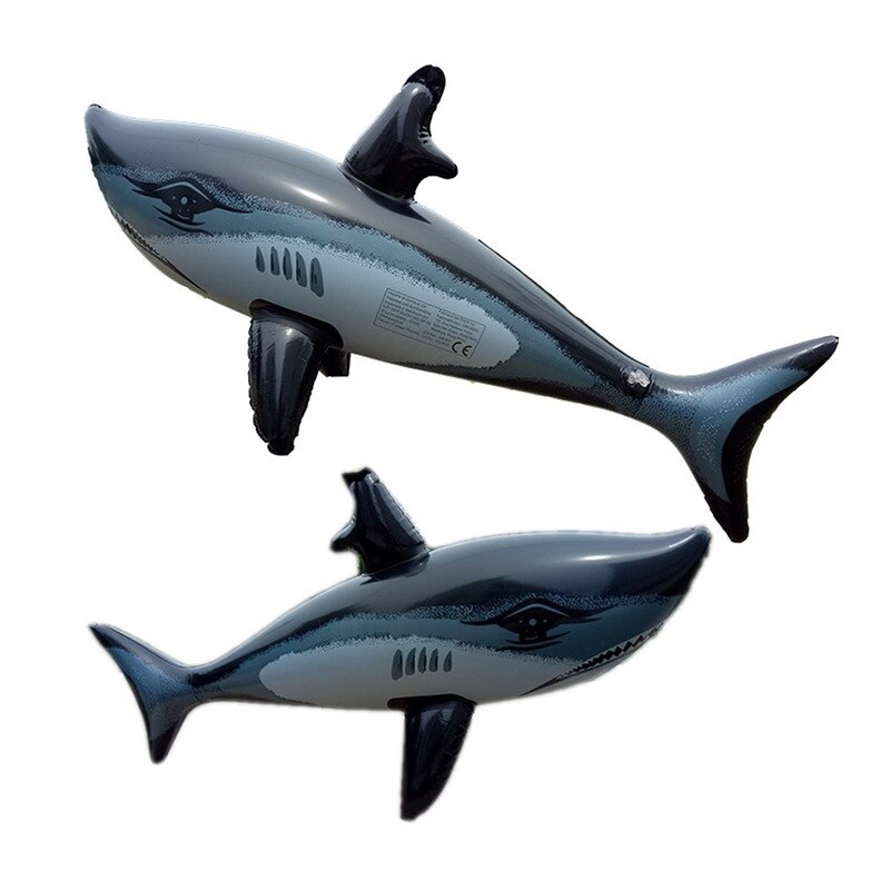 PVC Inflatable Shark Swimming Pool Safety Float Water Toy Simulation Inflatable Animal for Kids Children Pool Toys