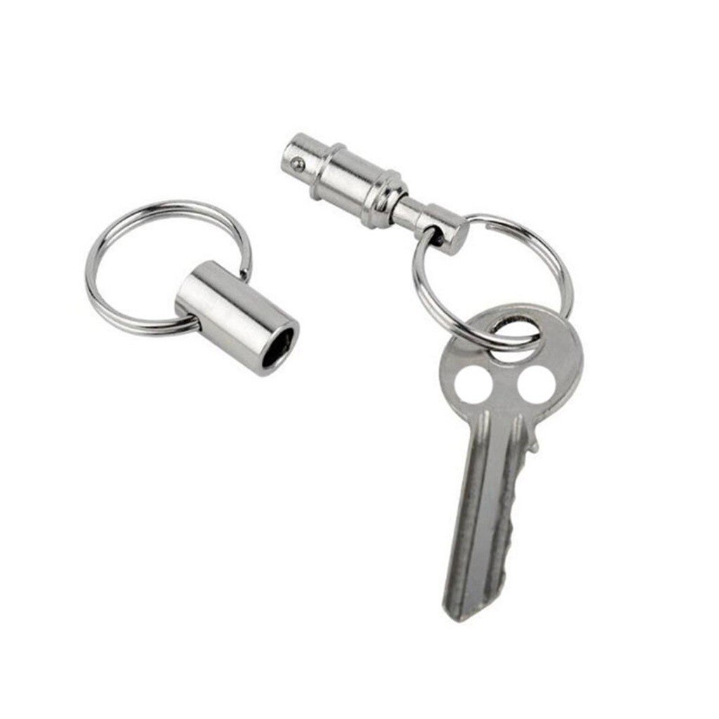 Double-end Detachable Pull Apart Quick Release Key Chain Removable Ripple Keychain Keyring