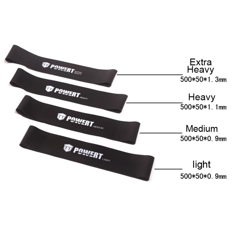 4Pcs/Set Elastic Bands For Fitness Gum Resistance Bands Yoga Workout Sports Rubber Training Exercise Equipments12