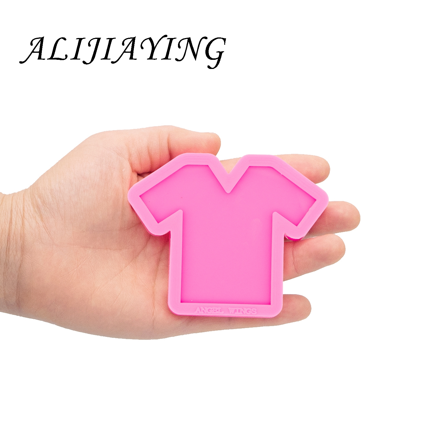 Shine Inside Grippie Nurse Scrub Silicone Mould T-shirt Epoxy Craft Molds Clay Resin DIY for Badge Reel DY0332: DY0331 Pink