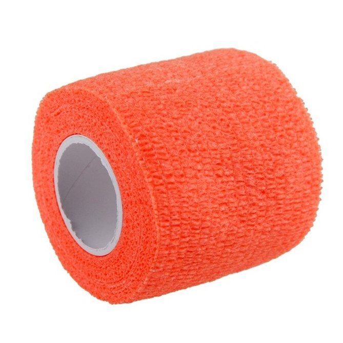 Vendaje para dedo, soporte de muñeca, fútbol, baloncesto, deportes, soporte de tobillo, rodillera, Cinta de soporte de cintura: Naranja