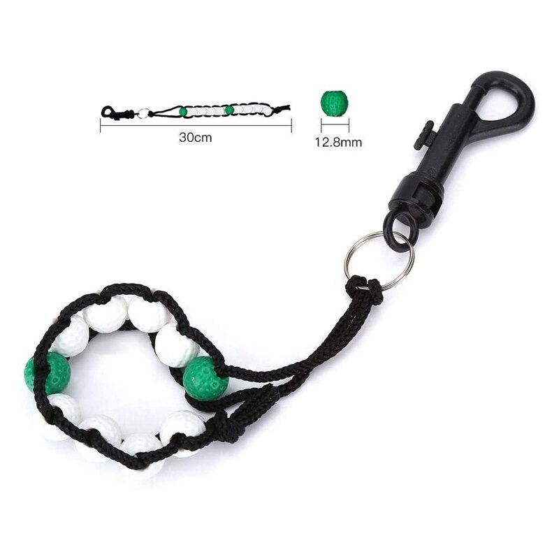 10 Pack Golf Bead Stroke Counter Golf Stroke Count Putting Score Counter for Referee