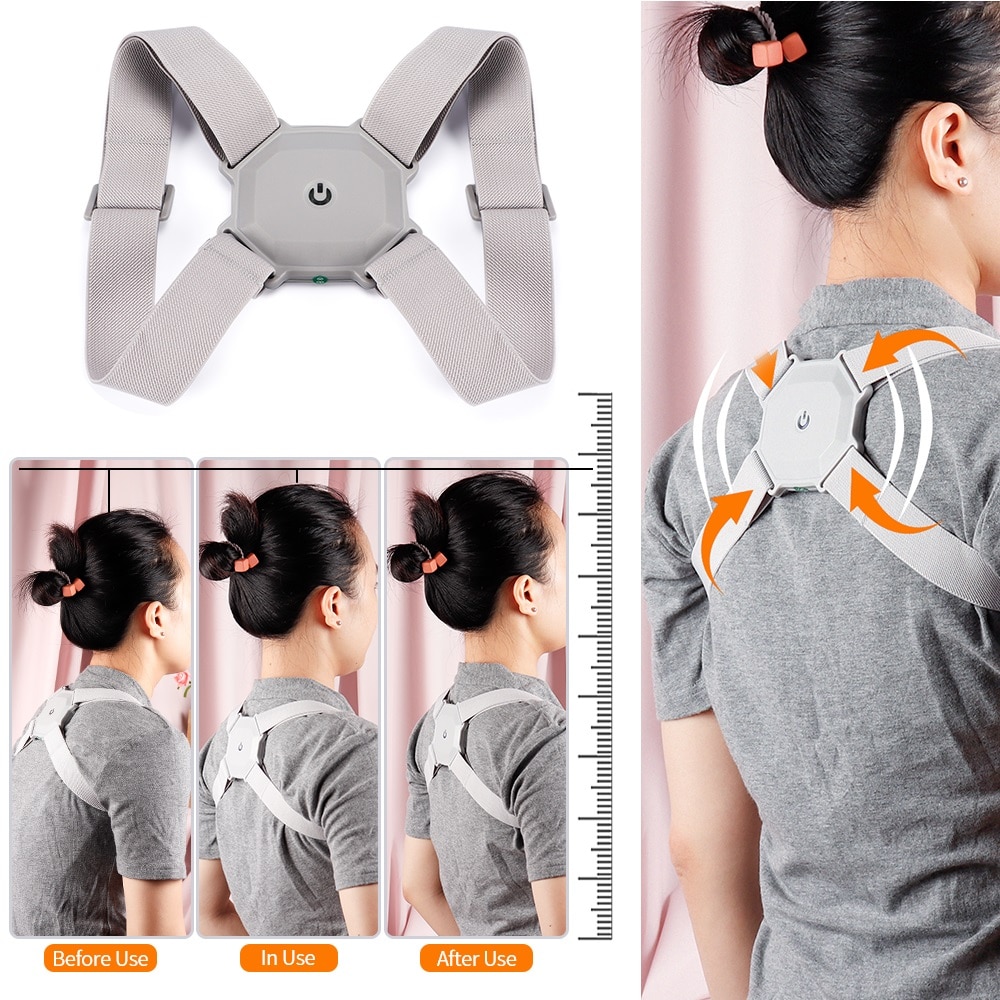 Smart Back Posture Corrector Humpback Correction Belt Vibration Posture  Training Tool