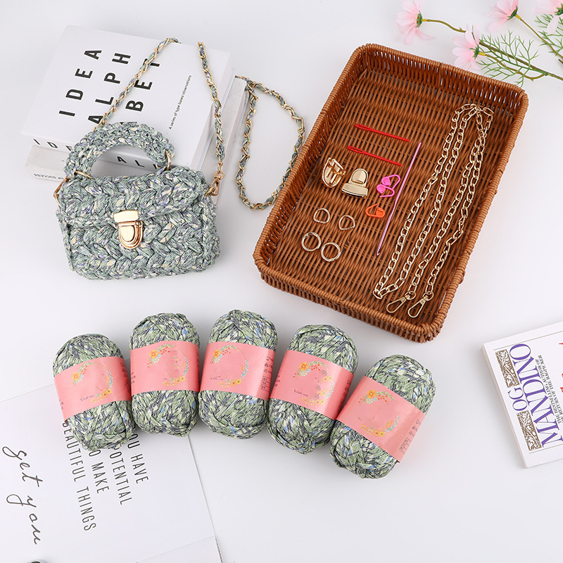 DIY Material Package Handwoven Handmade Crochet Shoulder Messenger Bag Best for Girlfriend: B3