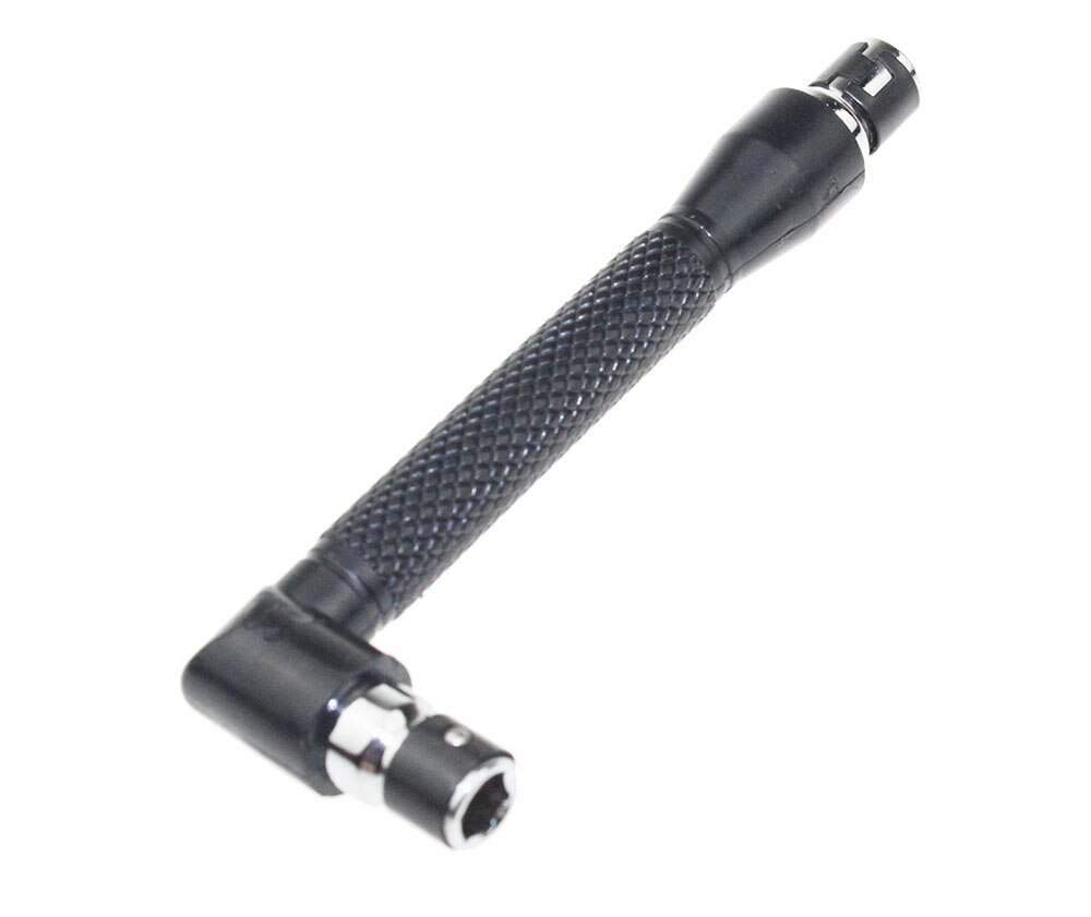 Mini Dubbelzijdige L-Dopsleutel 6.35Mm 90 ° Haakse Schroevendraaier Driver Bit Joiner Handgreep Hulpprogramma Set Huisonderhoud