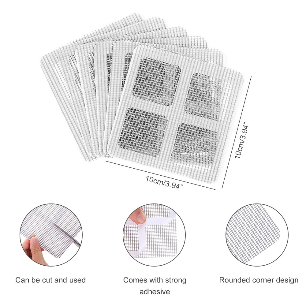 6/3Pcs Per Set Anti-Sticker Gauze Door Mosquito Net Easy Repair Subsidy Stick Easy Repair Gauze Window Bonding Patches