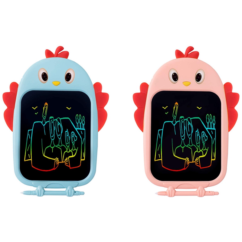 Zeichentablett-spielzeug für mädchen und jungen im alter 4 3 jahren, 6 8.5 zoll-lcd-schreibtablett 5 farbenfrohe maltafel