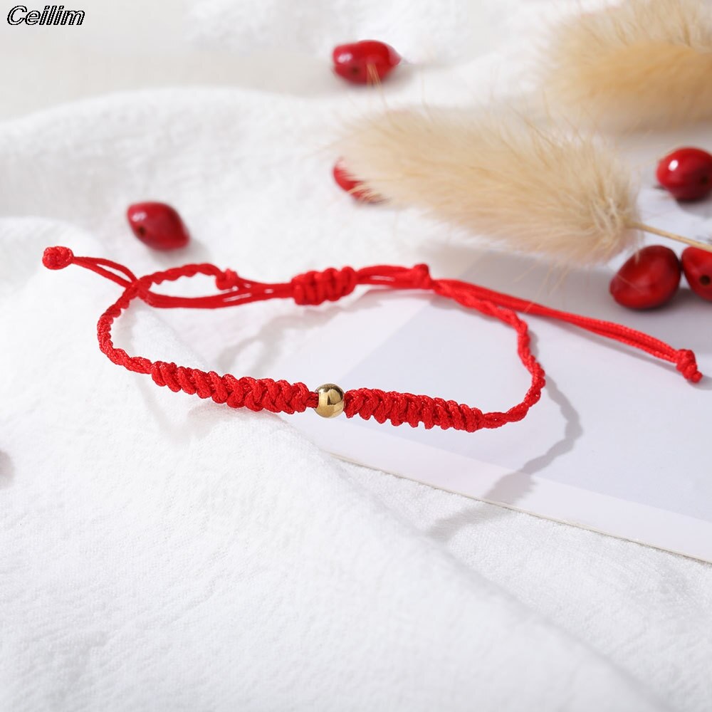 Familia mamá encanto pulseras de hilo rojo cuerda joyería de la suerte el día de la madre bendición familiar brazalete Feminino: 8