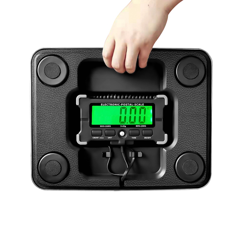 Large Platform Digital Parcel Scale 200KG Electronic LCD USB Weighing Balance For Postal Warehouse Express Bench Scales Backlit