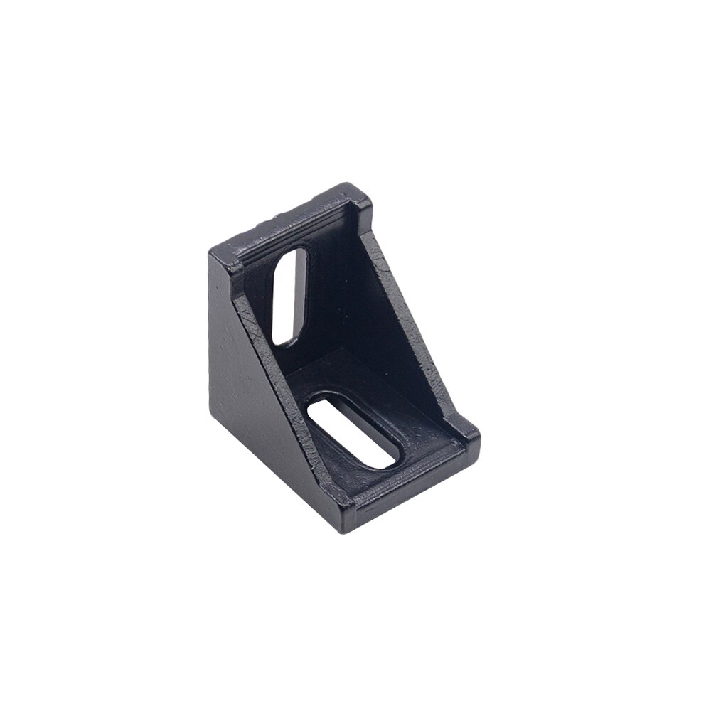 Corner Bracket Fitting Black Angle Aluminum Connector 2028 3030 3060 4040 4080 for Industrial Aluminum Profile