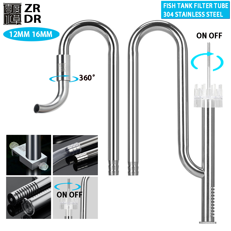 Aquarium filter, filter tube, oil removal film, stainless steel lily tube, fish tank filtration system kit