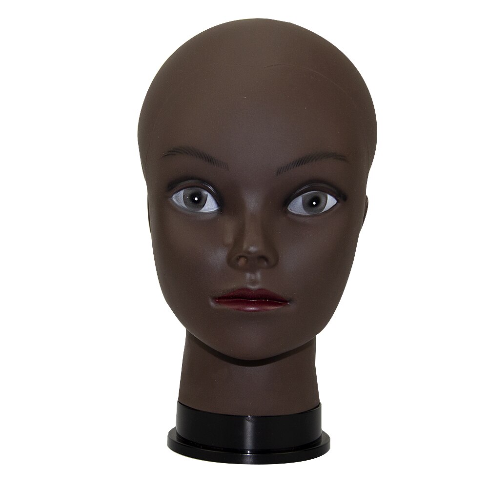 Afro Black Bald Wig Block Head With Free Clamp Manikin Head With Stands Plussign 20.5" Big Wig Mannequin Head For Wig Making: only head