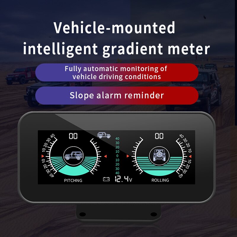 M50 GPS Slope Meter Off Road Car Smart Inclinometer Head Up Display Tilt Pitch Angle inclinometro Auto OBD2 HUD