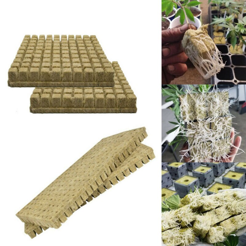 Media Hydroponic Grow Soilless Cultivation Blocks Compress Base Rockwool Cubes Planting Practical Ventilative Garden