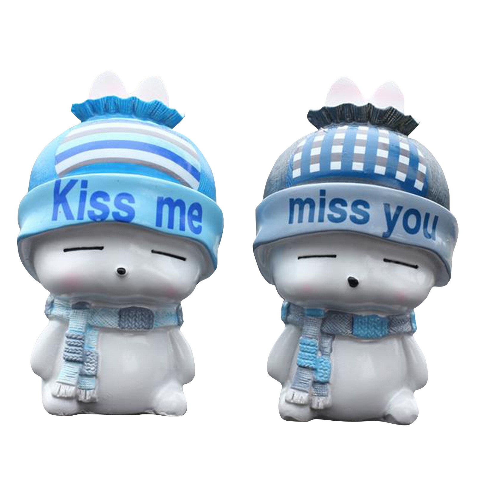4 # Wishing Paar Beeldjes Leuke Auto Pop Ornamenten Auto-interieur Decoraties Beeldjes Miniaturen Beste Voor Uw Liefhebbers