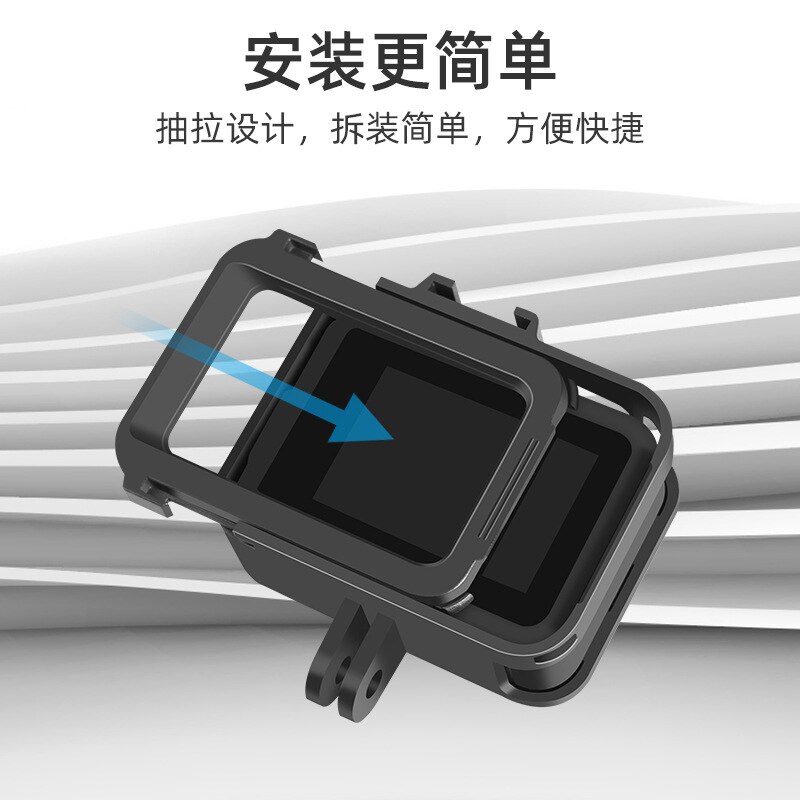 Gopro Hero 8 Camera Frame Side Opening Kan Verticale Schieten En Opladen Beschermende Shell Met Shoe Gopro8 Accessoires