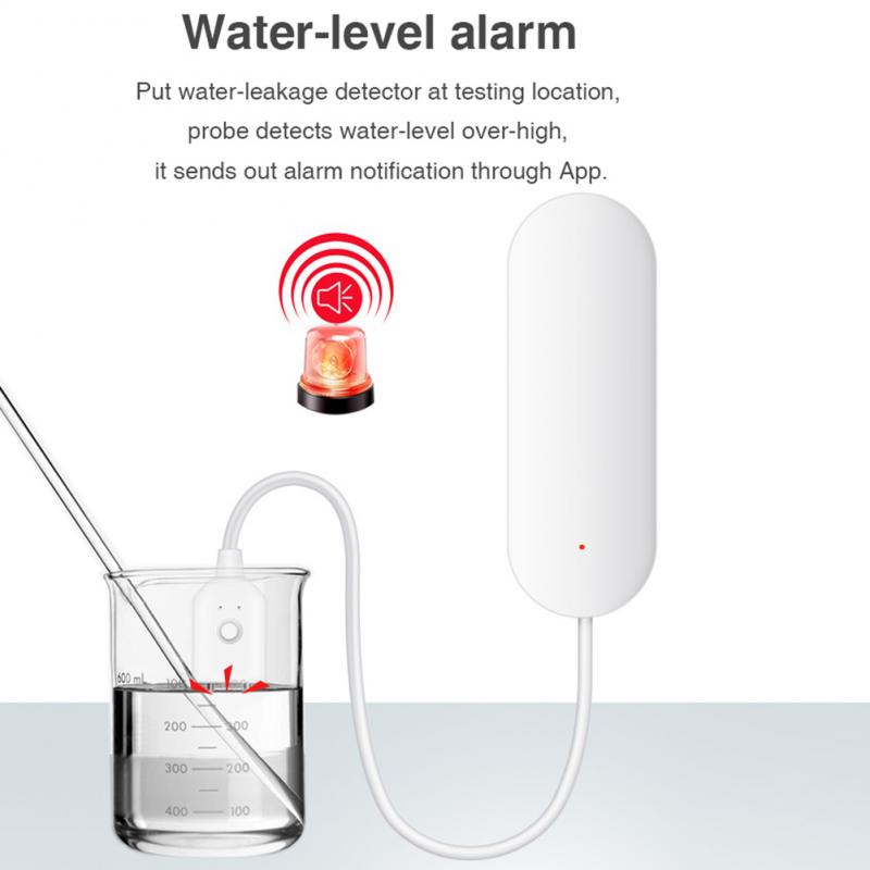 Tuya alexa smart WIFI water leak sensor alarm system for home Overflow water Sensor Alerts security alarms water leakage sensor
