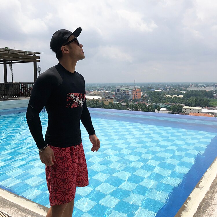 Scuba Dive Freediving Lycra Rash Guard Zwemmen Pak Surf Snorkelen Nat Pak Strand Dragen Zwarte Lange Mouwen Warm Anti-Uv UPF50 +