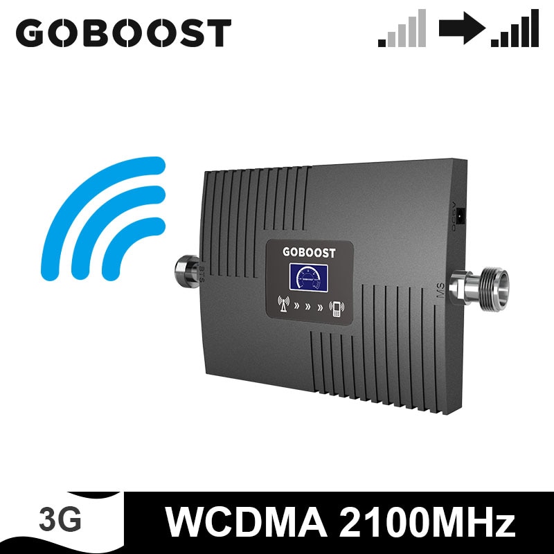 GOBOOST Band 1 UMTS 2100 MHz WCDMA Cell Phone Signal Booster 3g Mobile Phone Amplifier Cellular Repeater
