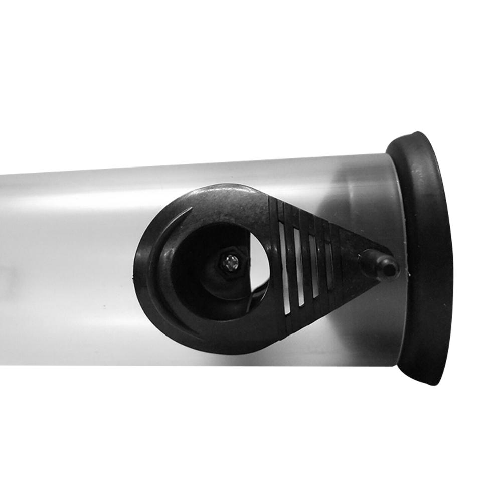 Iron Cover Bottom Bird Feeder Bird Food Dispenser Black Environment Protect Friendly PVC Wild Bird Feeder