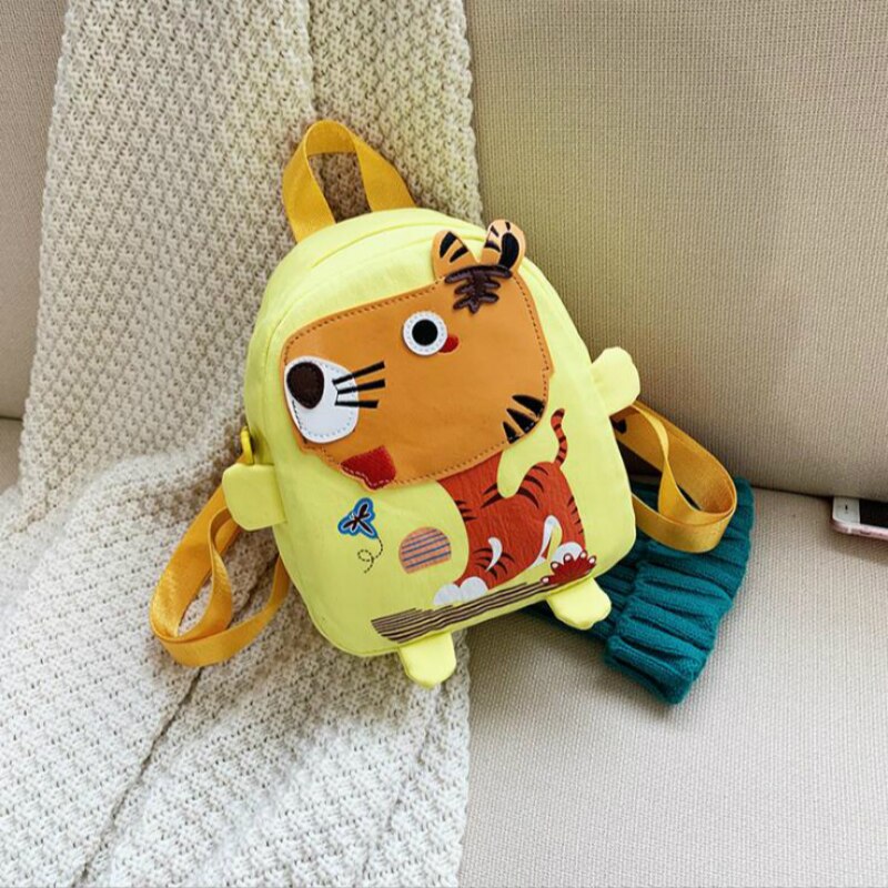 Kleinkind Kinder Jungen und Mädchen Schule Taschen niedlich Karikatur Tier drucken Baby Kindergarten Rucksack Mini Rucksack: Gelb