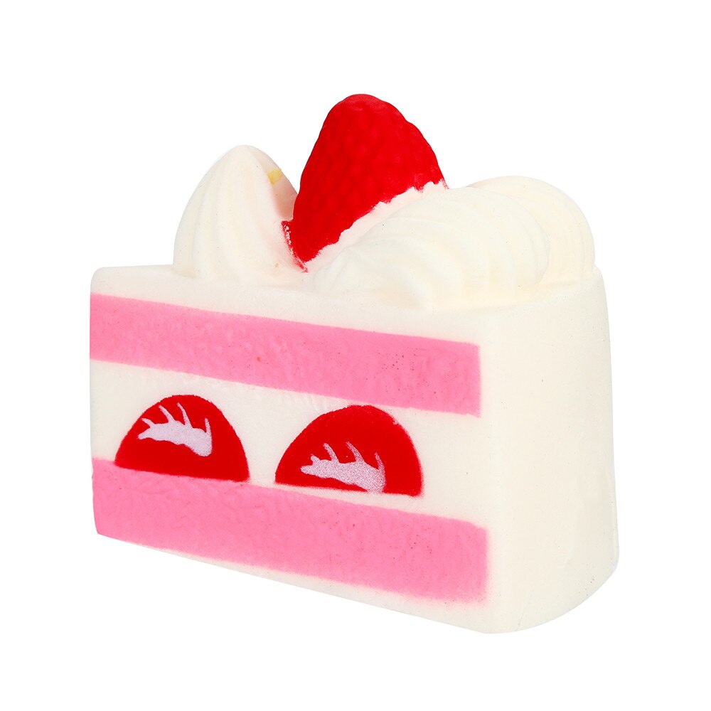 Strawberry Cake Scented compress Slow Rising Kids Toy Stress Relief Toys Charm
