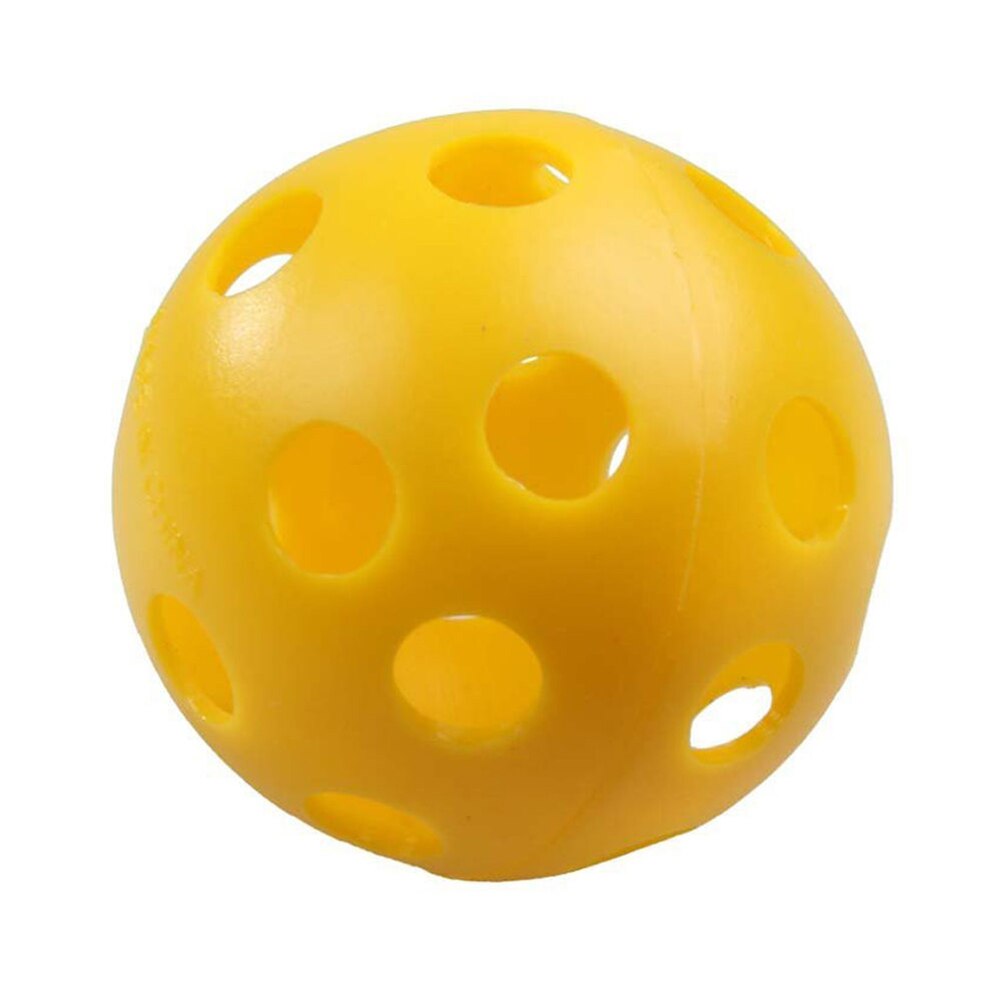 Pelotas de Golf huecas con flujo de aire de 3 uds, pelotas de entrenamiento de plástico para práctica de Golf