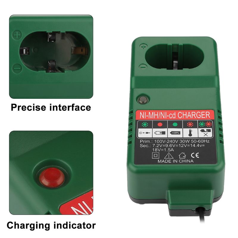 Battery Charger Charging Adapter Device for Makita 7.2V 9.6V 12V 14.4V 18V NI-MH NI-CD Batteries