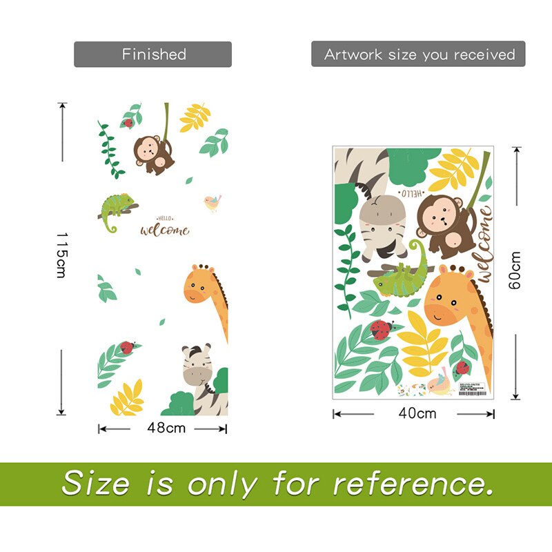 Sticker decal wall fridge children room animal decorate funny rabbit glasses