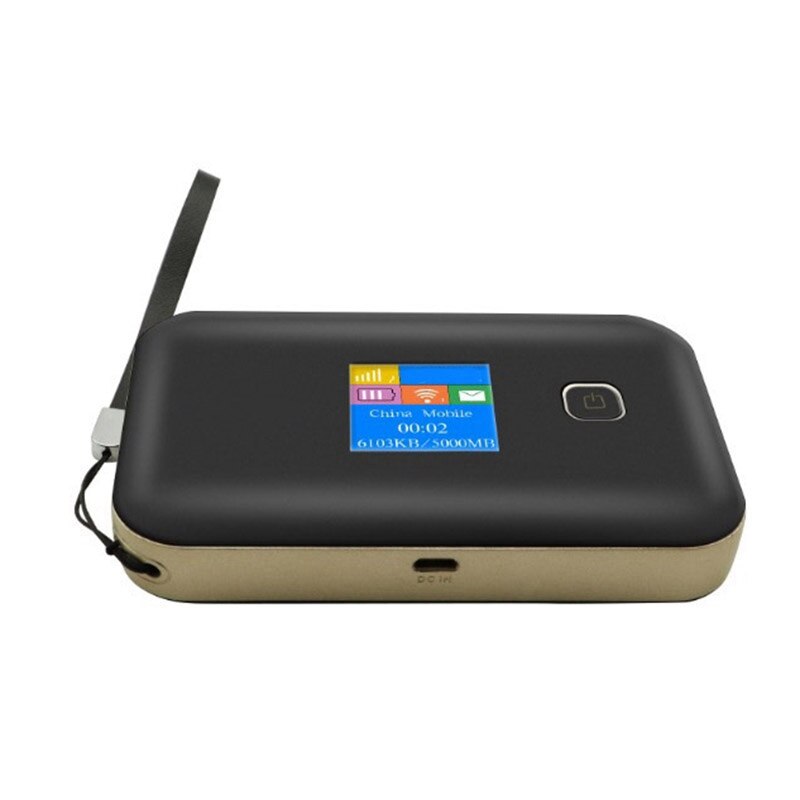 4G Mifi Router LTE Wireless WIFI Router 150Mbps Portable Router 6800MAh Battery with Color Display and Sim Card Slot