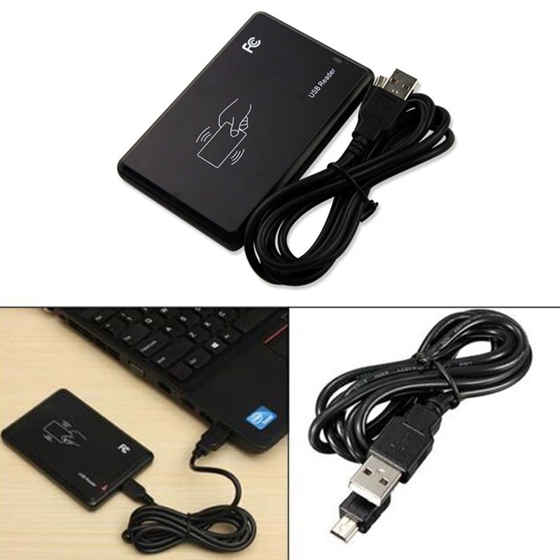 1 Pcs 125Khz USB RFID Smart Card Reader Portable Contactless Proximity Sensor EM4100 UY8