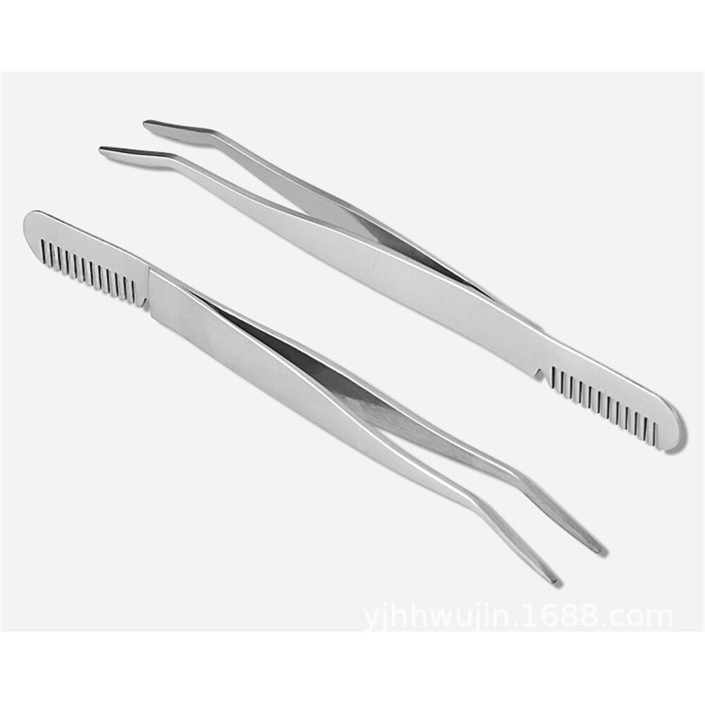 1PC LOVE Eyebrow Tweezer Hair Beauty Slanted Puller Stainless Steel Eye Brow Clips Hair Removal Makeup Tool: Blue