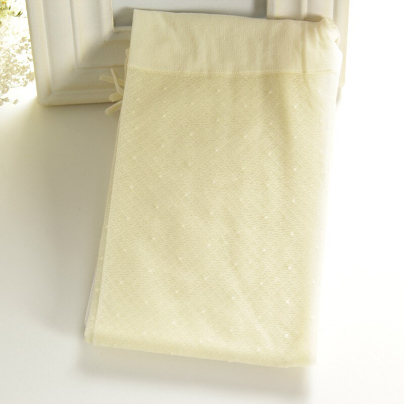 Sommar supertunna barnstrumpbyxor prinsessa liten prick med rosett tjej baby genomskinliga strumpbyxor s/m/l: Elfenben / L 8 to 10 år