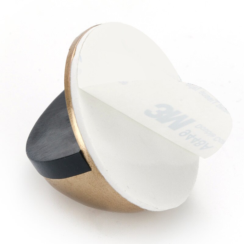 1 Pcs Stainless Steel Non Punching Sticker Rubber Door Stopper Door Holders Catch Floor Mounted Nail-free Door Stops
