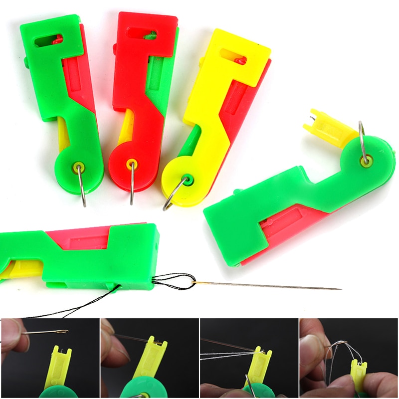 MAEXUS Needle Threader Einfädelhilfe für Nähnadeln Fish