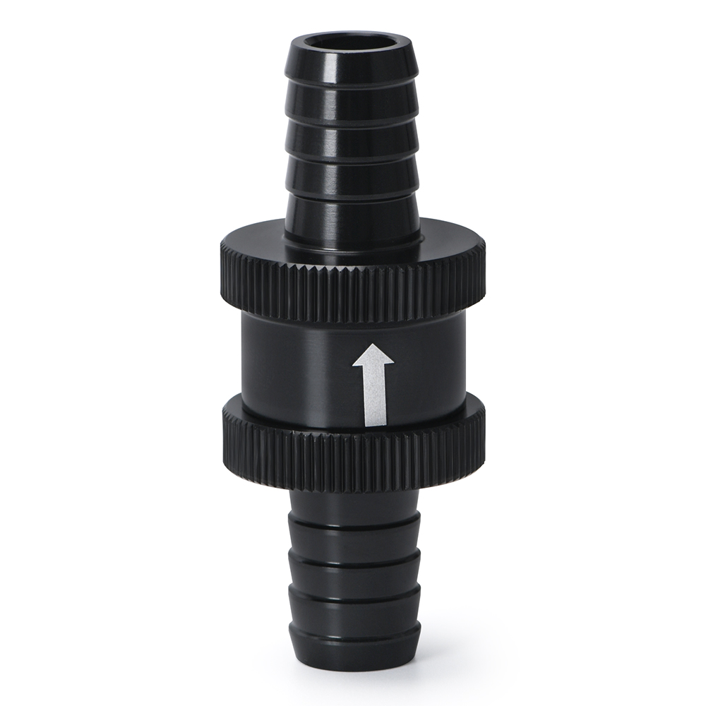 Válvula de retención combustible unidireccional, aleación de aluminio, gasolina y diésel, 6 tamaños, 4MM / 6MM / 8MM / 10MM / 12MM / 16MM: Gris