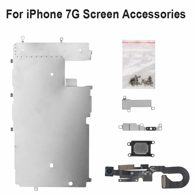 OEM ensemble complet de pièces d'écran LCD pour iPhone 6S Plus caméra avant bouton d'accueil clé câble Flexible vis complètes