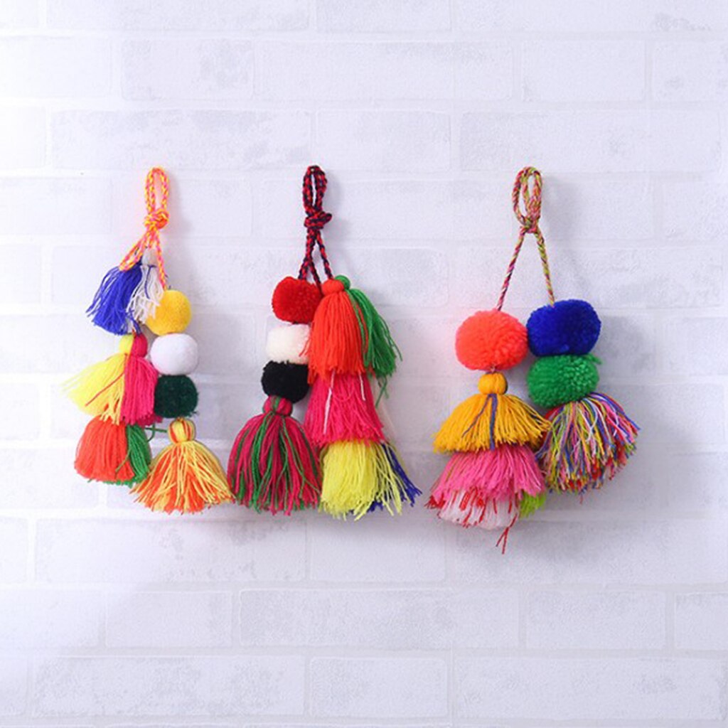 30 Pieces Colorful Soft Fabric Pompom Ball Face Ball for Hat Shoes Scarves Bag Charms